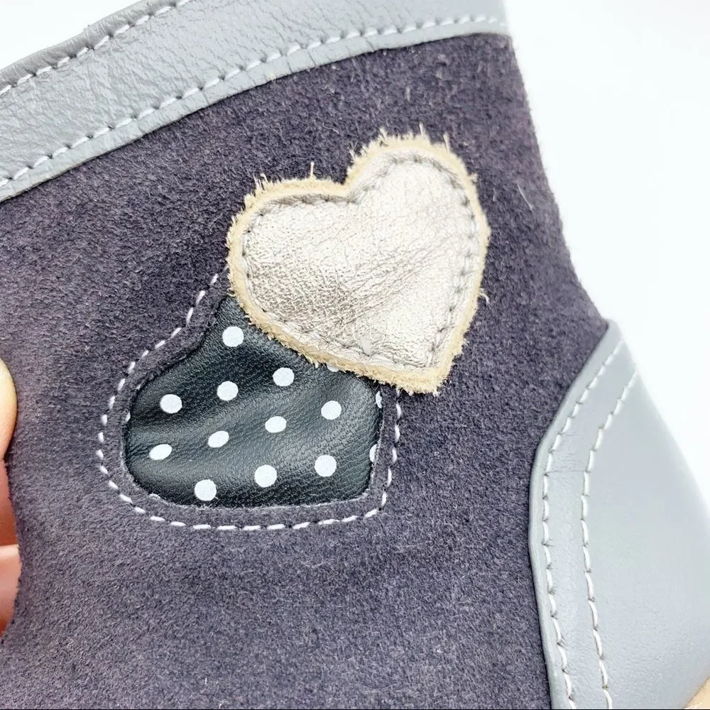 See Kai‎ Run Shelby Toddler Booties w/Heart Detail
